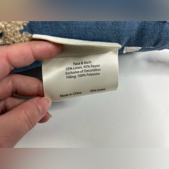 Jessica Simpson 12” x 10” Throw Pillow / Decorative Embroidered Boho - Picture 5 of 10